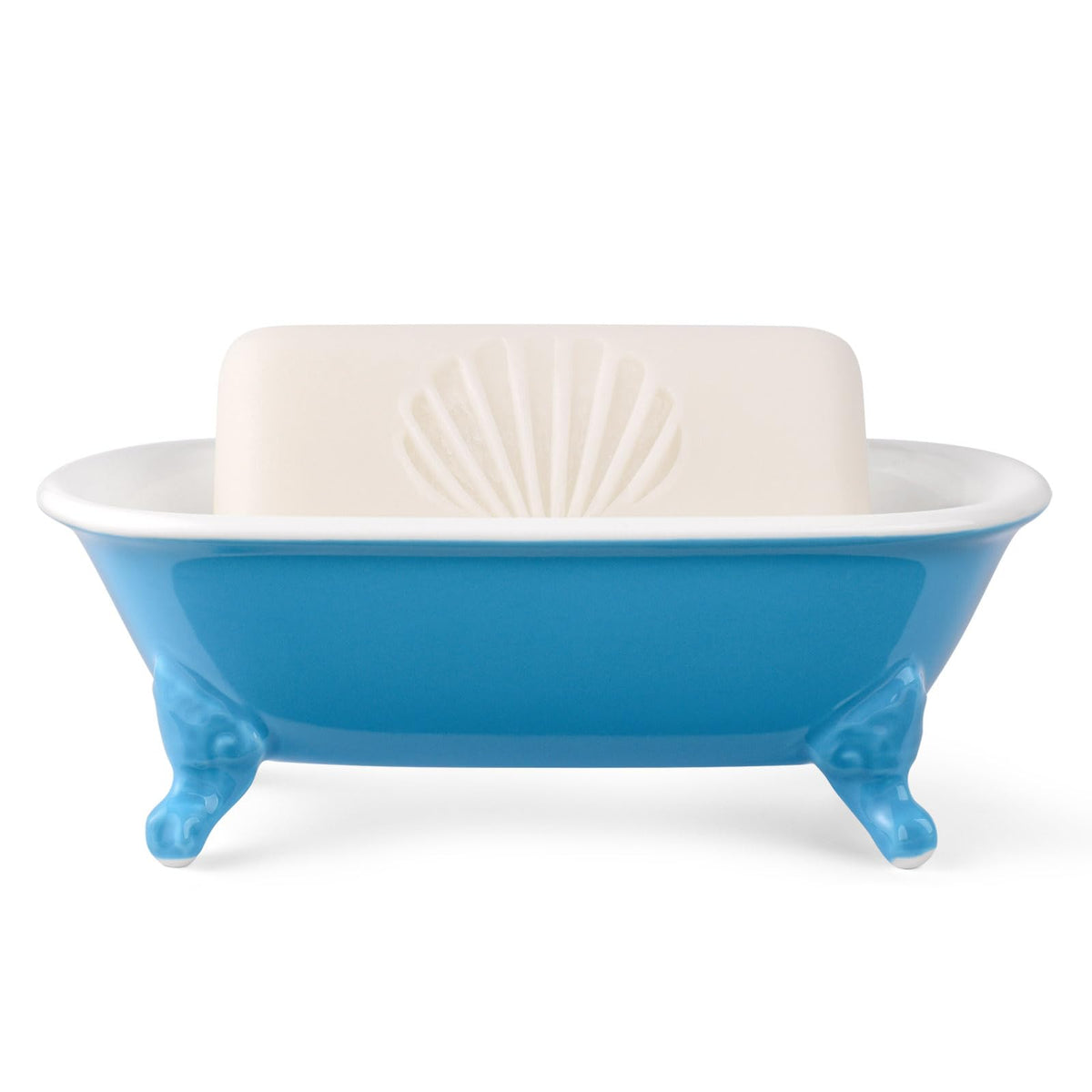 6.5" Mini Clawfoot Bathtub Soap Dish,Bar Soap Holder,Yellow