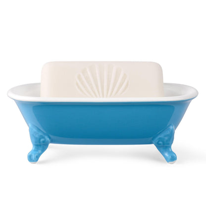 6.5" Mini Clawfoot Bathtub Soap Dish,Bar Soap Holder,Yellow