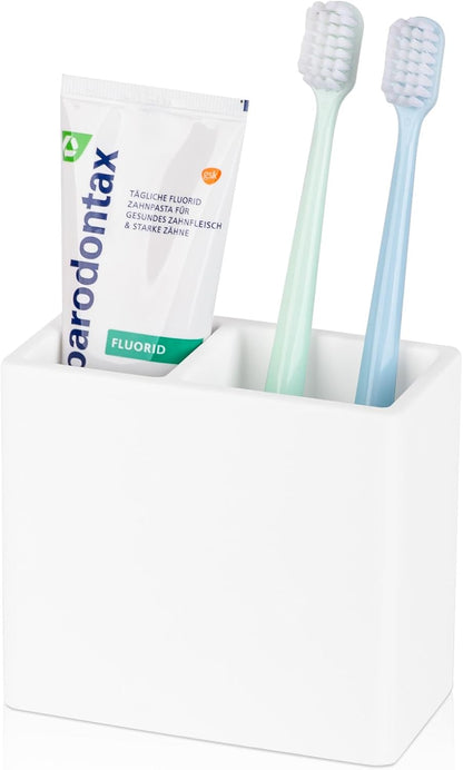 Diatomite Toothbrush Holder Toothpaste Organizer, White