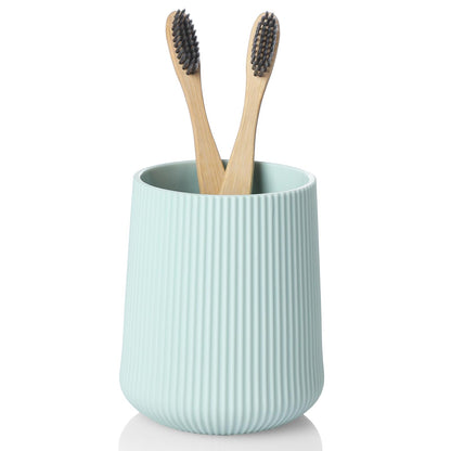 YAUKPH Black Striped Toothbrush Holder