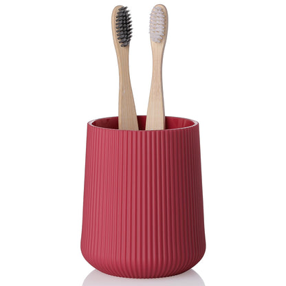 YAUKPH Black Striped Toothbrush Holder