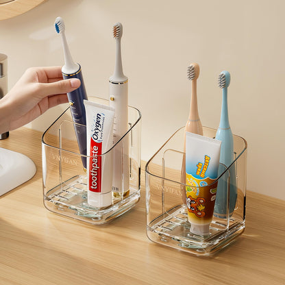 3 Slots Toothbrush Holders with Detachable Dividers for Bathrooms