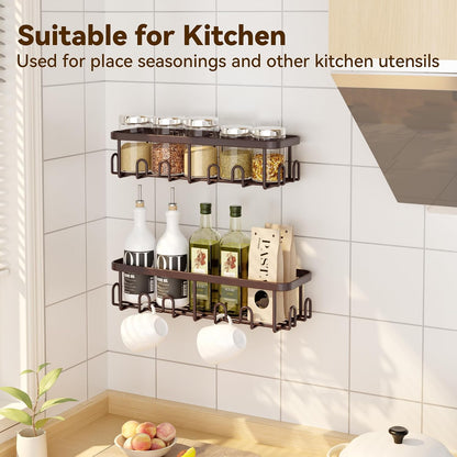 YASONIC Shower Caddy Adhesive, Rustproof Shower Organizer, Wall Shower Rack