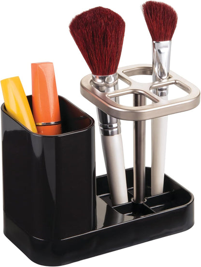 iDesign Toothbrush Holder, White/Gold