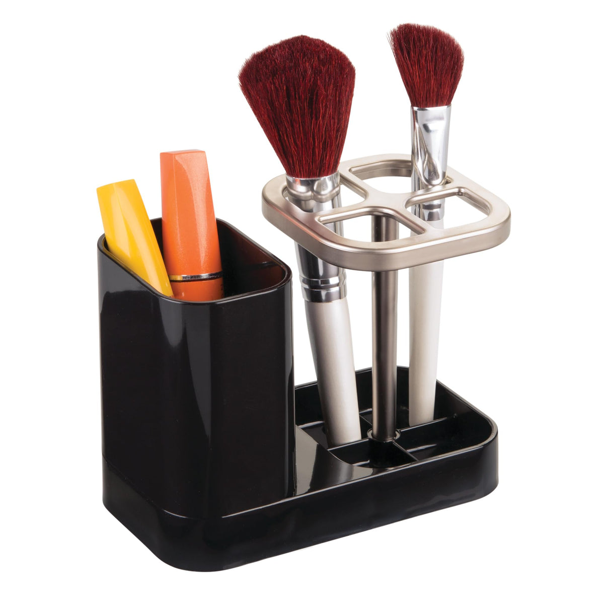 iDesign Toothbrush Holder, White/Gold