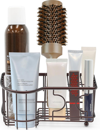 Simple Houseware Multi-Functional 6 Slots Toothbrush Holder, Bronze