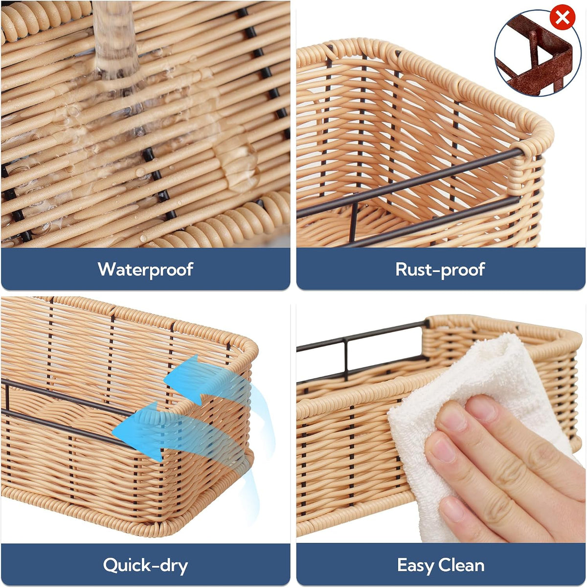 GRANNY SAYS Shower Caddy Hanging, Shower Shelf for Inside Showers, 2 Pack